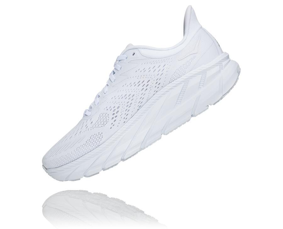 Zapatillas Running Hoka One One Hombre - Clifton 7 - Blancas - DBQ641083